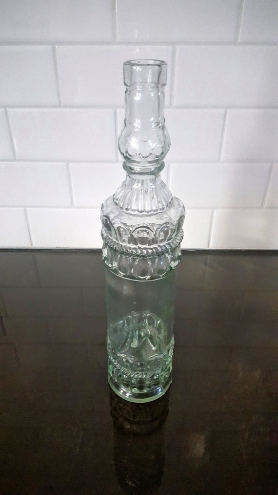 Stunning Spanish Glass Bottle La Mediterranea