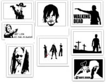 The Walking Dead Decal Lot SVG Cut Files Instant Download
