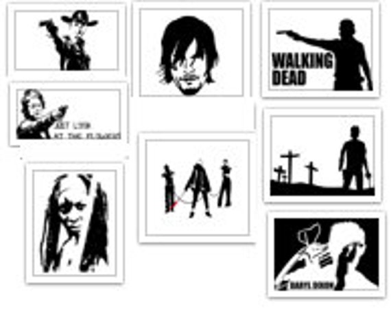 Download The Walking Dead Decal Lot SVG Cut Files Instant Download