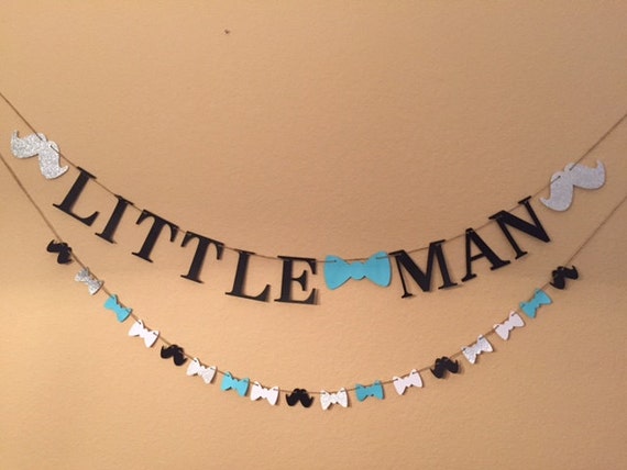 Little Man Banner Baby shower Banner Baby Boy Banner