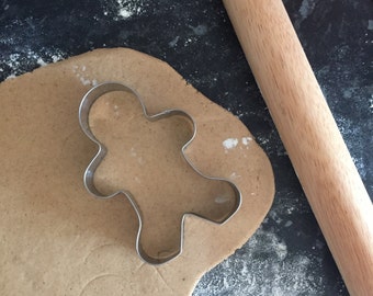 Large Gingerbread Men Cookie Cutter for Star Baker Gift Baking Biscuit Enthusiast Biscuiteer Gifts Stainless Steel Festive Christmas Cookies