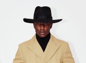 Black Wool Felt Wide Fedora - Very Wide Brim Merino Wool Felt Handmade Fedora Hat - Men Women