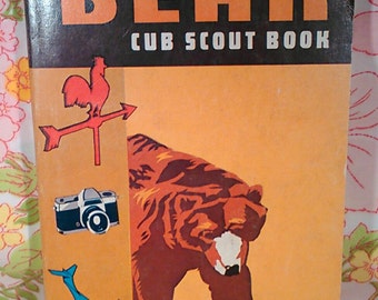 1957 BEAR CuB SCouT Book BOY SCOUTS of America Booklet Old