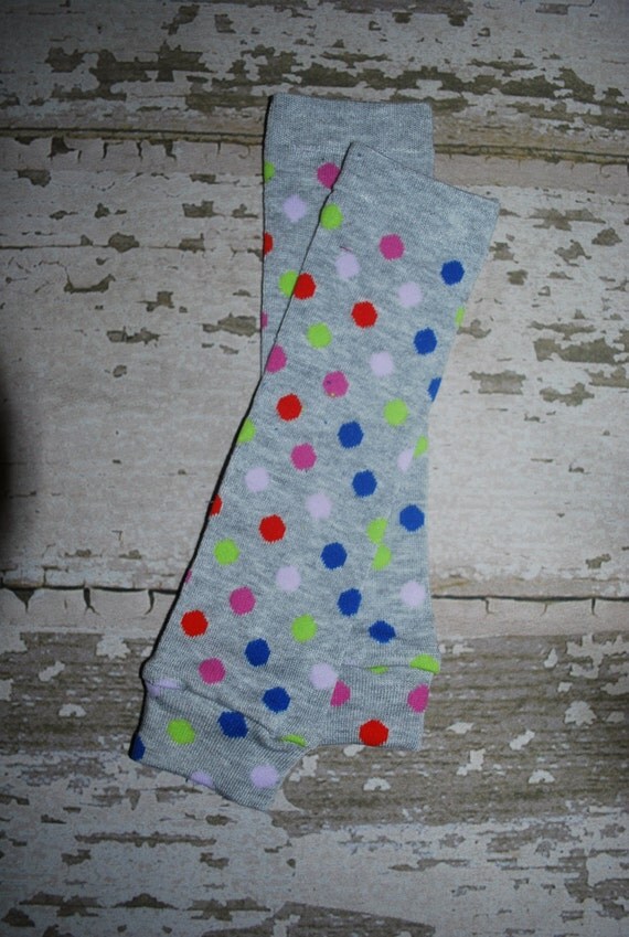 light grey, newborn leg warmers, babylegs, baby legwarmers, rainbow