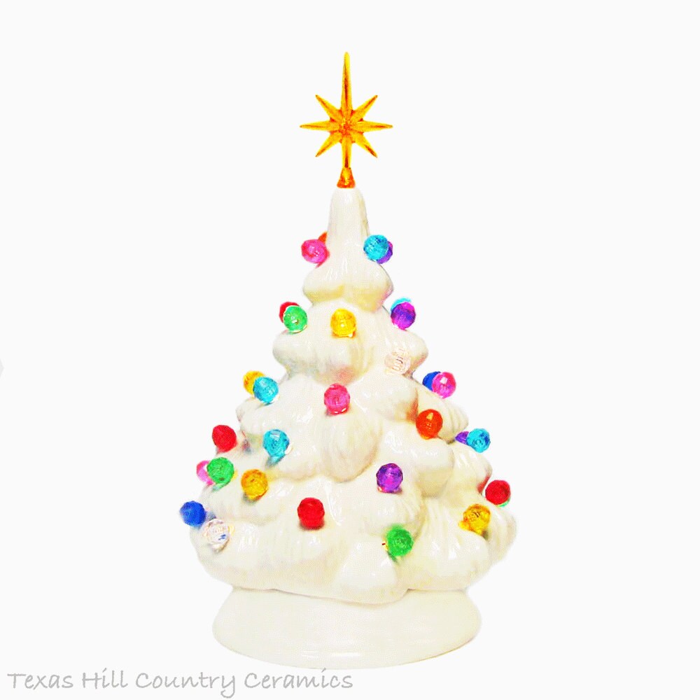 miniature white ceramic christmas tree color by texasceramics miniature white ceramic christmas tree color by texasceramics