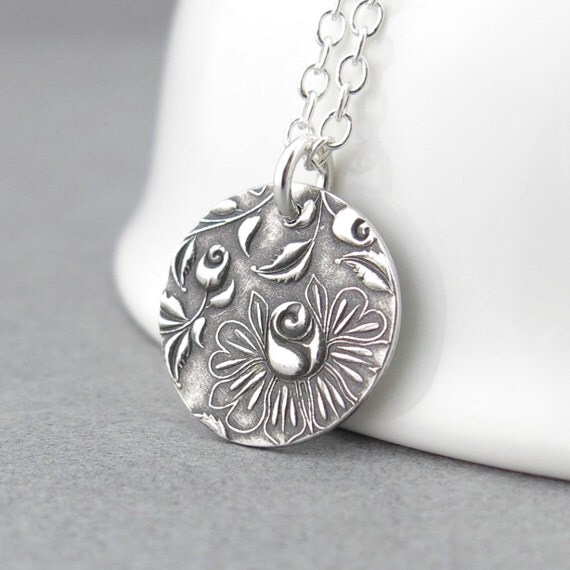 Sterling Silver Necklace Silver Charm Necklace Silver Pendant