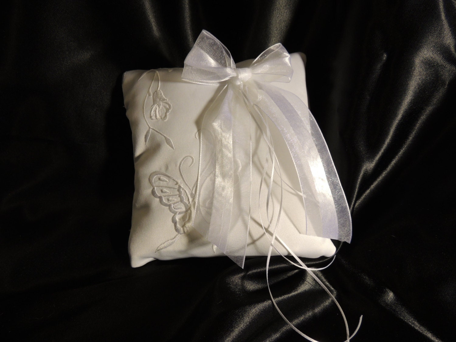 Large Dog Over the Collar Ring Bearer Pillow Butterfly