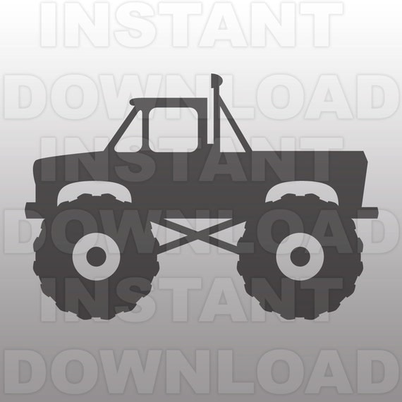 Free Free 131 Outline Monster Truck Svg SVG PNG EPS DXF File