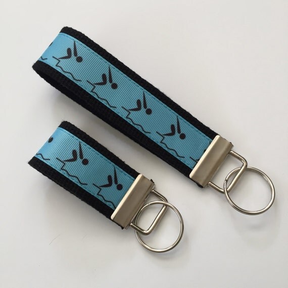 Swimming Key FOB Key Chain Key Holder KeyFob Wristlet