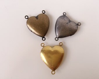 HEART LOCKET connector 20x20mm - Code 288.945