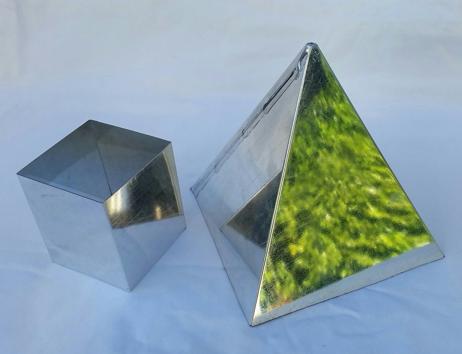 Pyramid Candle Mold 6in x 6in 4 Sided Pillar Mold with