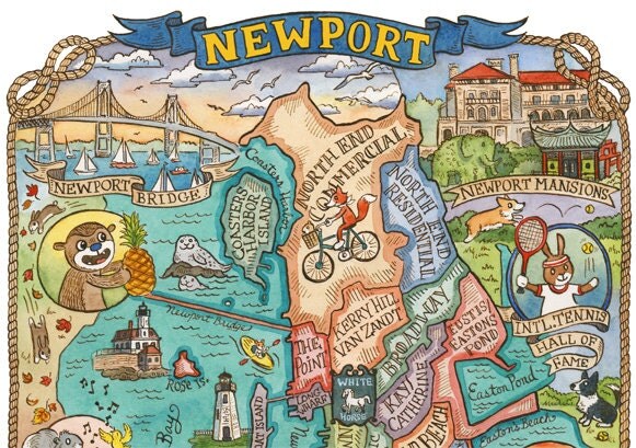 Pdf map Newport Rhode Island