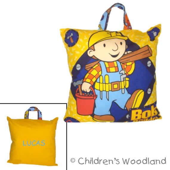 BOB THE BUILDER Personalized Travel Pillow by childrenswoodland