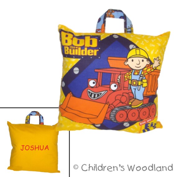 BOB THE BUILDER Personalized Travel Pillow by childrenswoodland