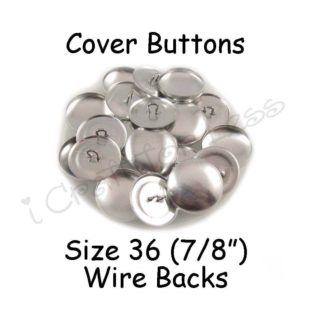25 Cover Buttons / Fabric Covered Buttons Size 36 7/8 inch