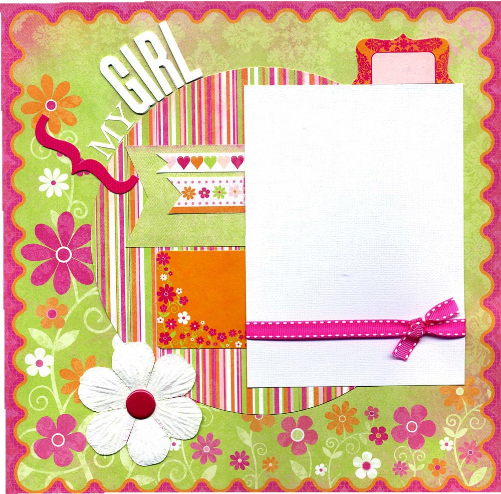 My Girl Premade Scrapbook Page