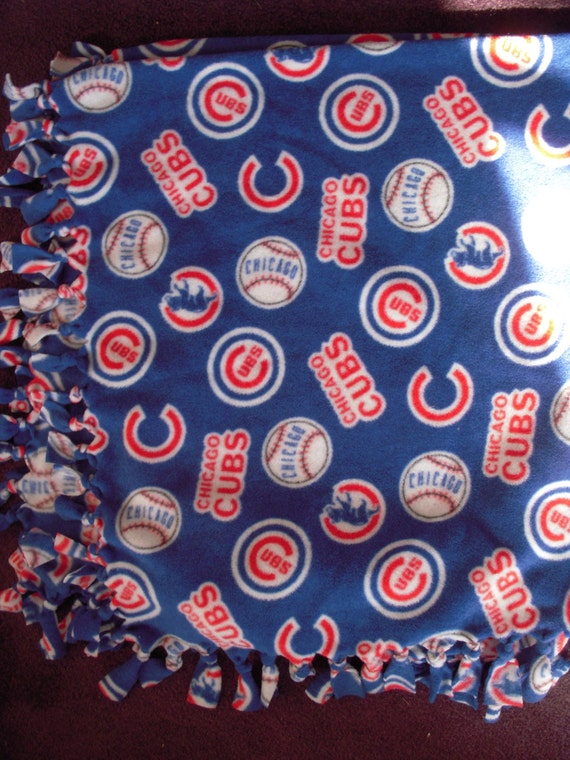 Chicago Cubs NoSew Fleece Blanket