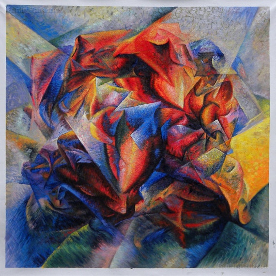 Dynamism of a Soccer Player Umberto Boccioni hand-painted oil