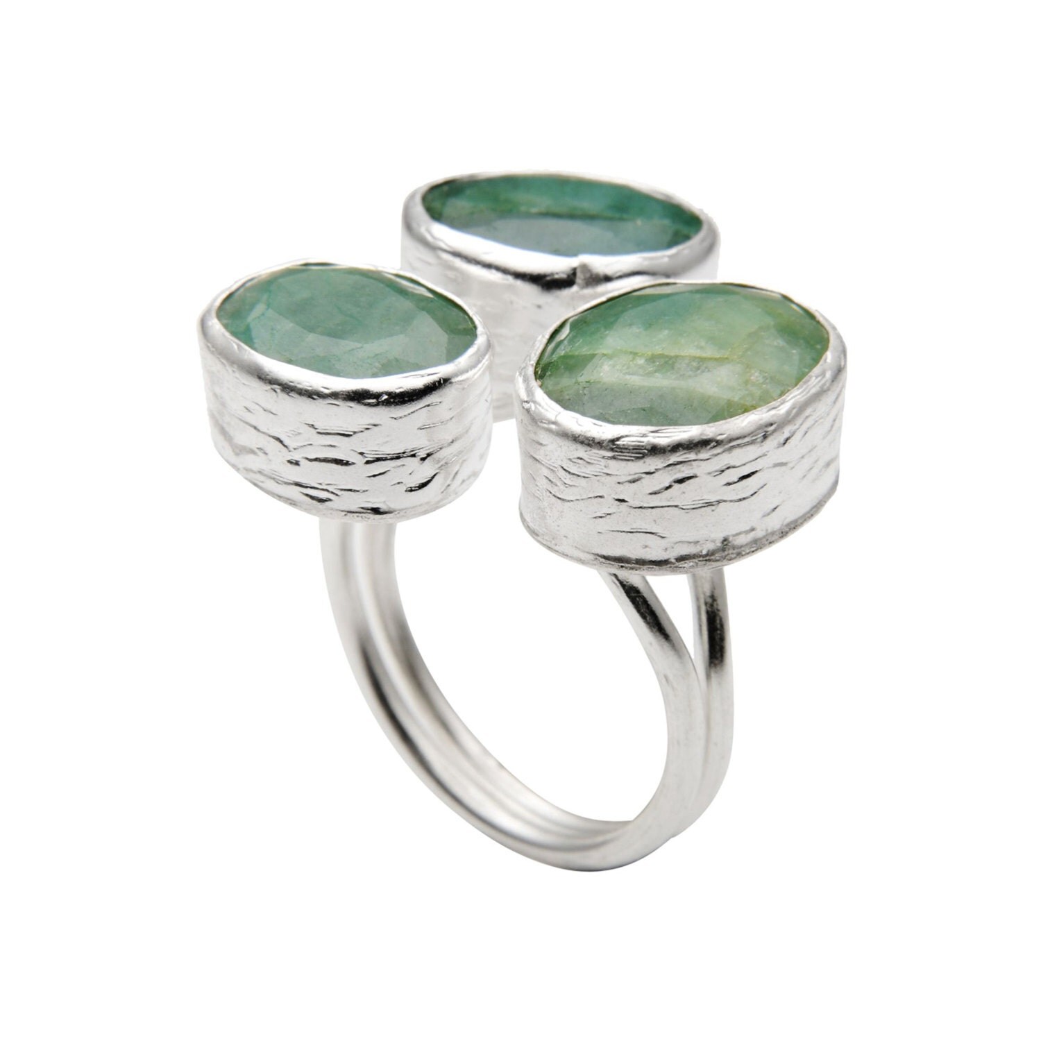 light green Emerald Ring