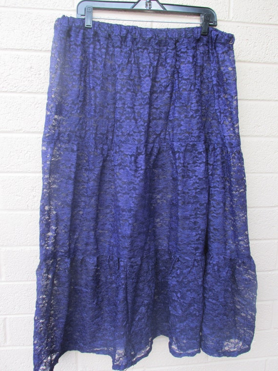 long purple skirt plus size