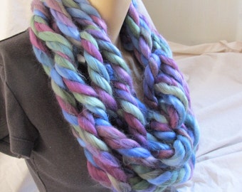 Mountain Chunky Knit Cowl, Infinity Scarf, Loop Scarf, Circle Scarf, Arm Knit Cowl, Arm Knit Infinity Scarf, Chunky Arm Knit Scarf