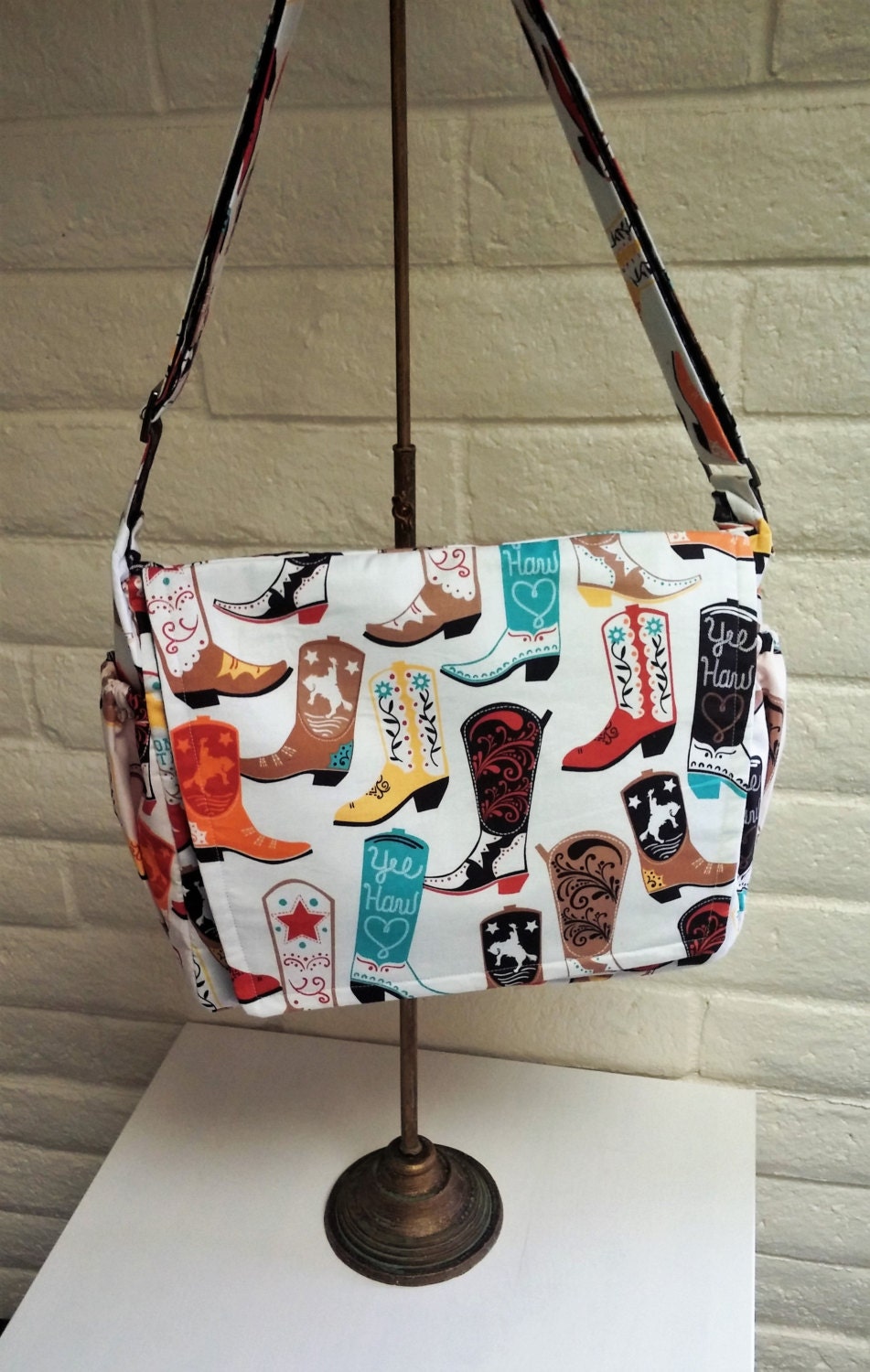 Baby Boy Diaper Bag Boy Nappy Bag Cowboy Boots Country