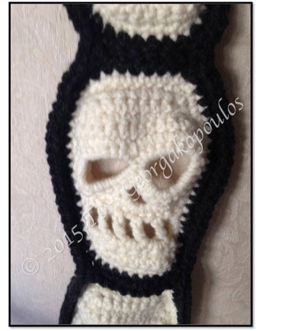 the pattern day crochet dead skull of Pattern, Goth,Gothic, Day pattern, Scarf Crochet Skull Dead the of