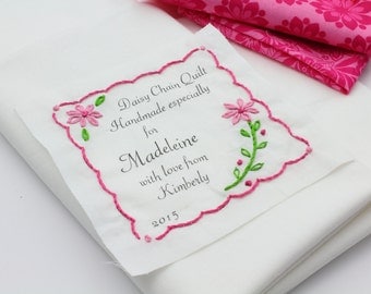 Printable Quilt Labels Editable label Customized Tag Personalized Quilt Label