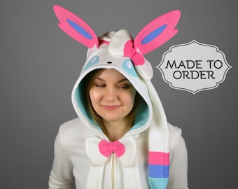 Sylveon Pokemon Costume Hoodie - Made to Order