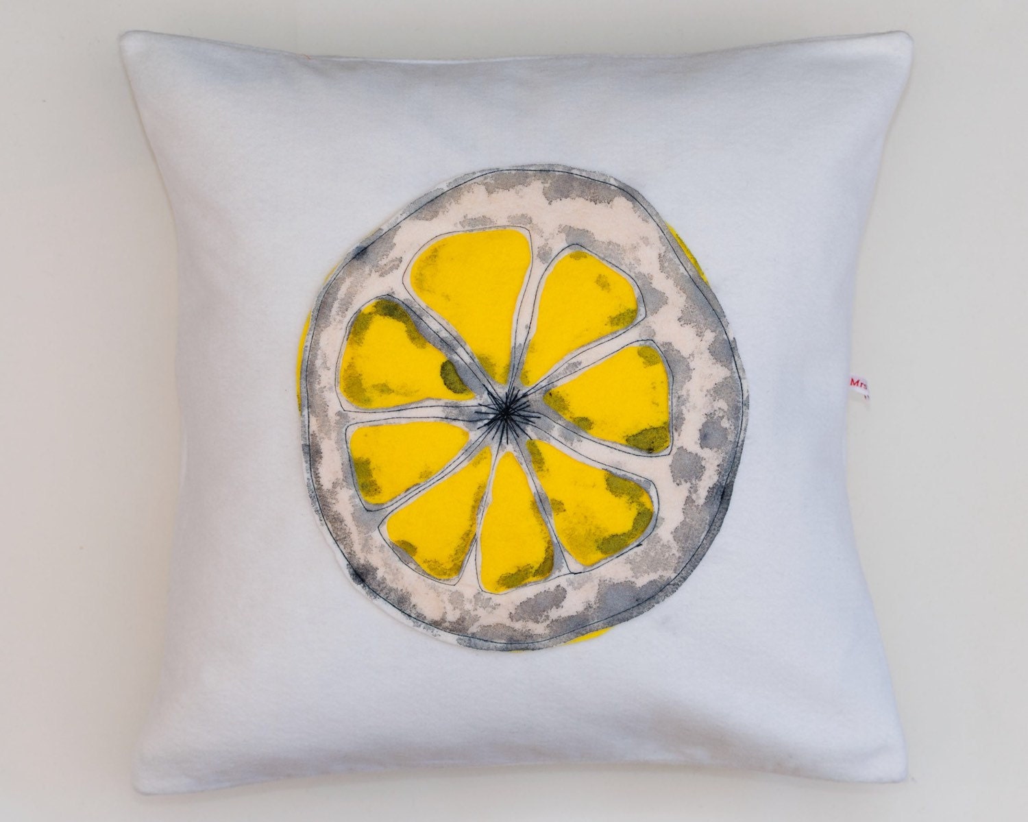 The Stone Roses Lemon Cushion Cover.
