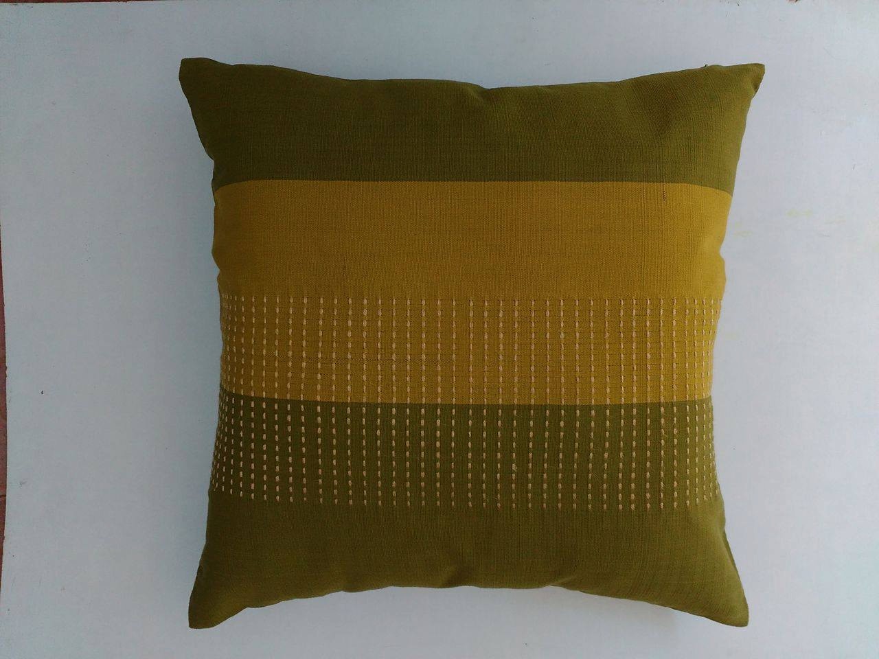 moss olive green musted and olive green pillow. euro sham.