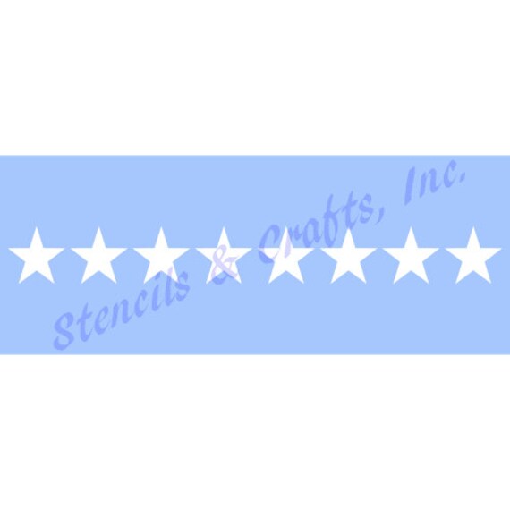 1.25 STAR BORDER STENCIL stencils stars celestial