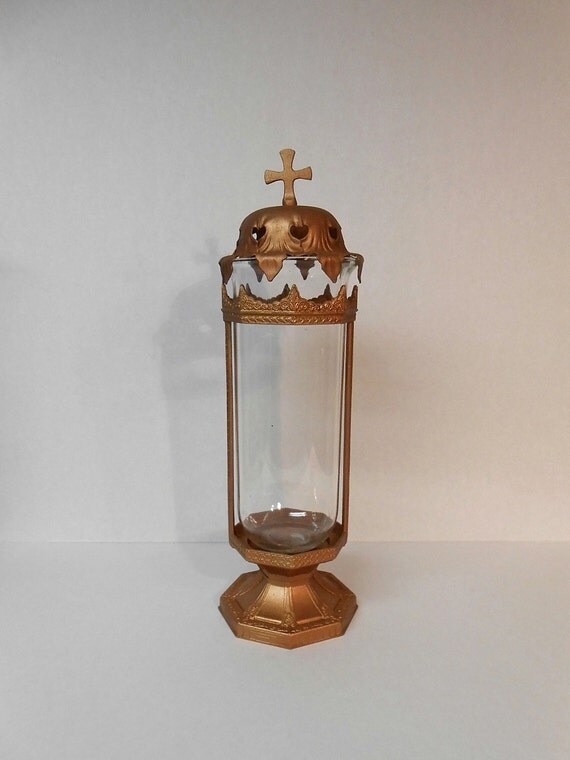 Gothic Antique Church Sanctuary Candle Holder 1920's Art