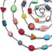 Extra Long Multicolor Necklace, Long Colorful Necklace, handmade jewelry by AnnaArt72