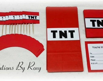 TNT, Minecraft Party Set