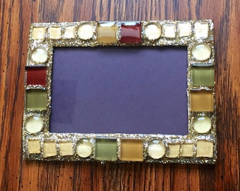 Fall Sparkle Picture Frame (holds a 4 x 6 photograph)