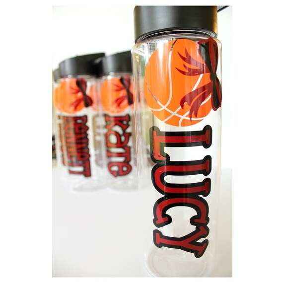 Personalized Basketball Water Bottle Customize Back to
