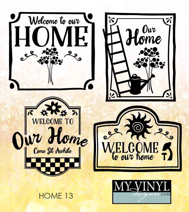 Home SVG Files Welcome Home Cuttable SVG Home Decor SVG