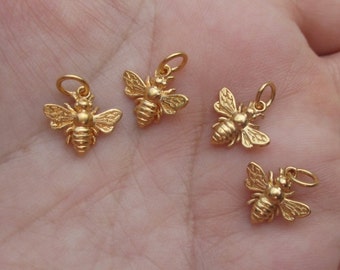 Gold Plated Bee Charm-You choose the quantity