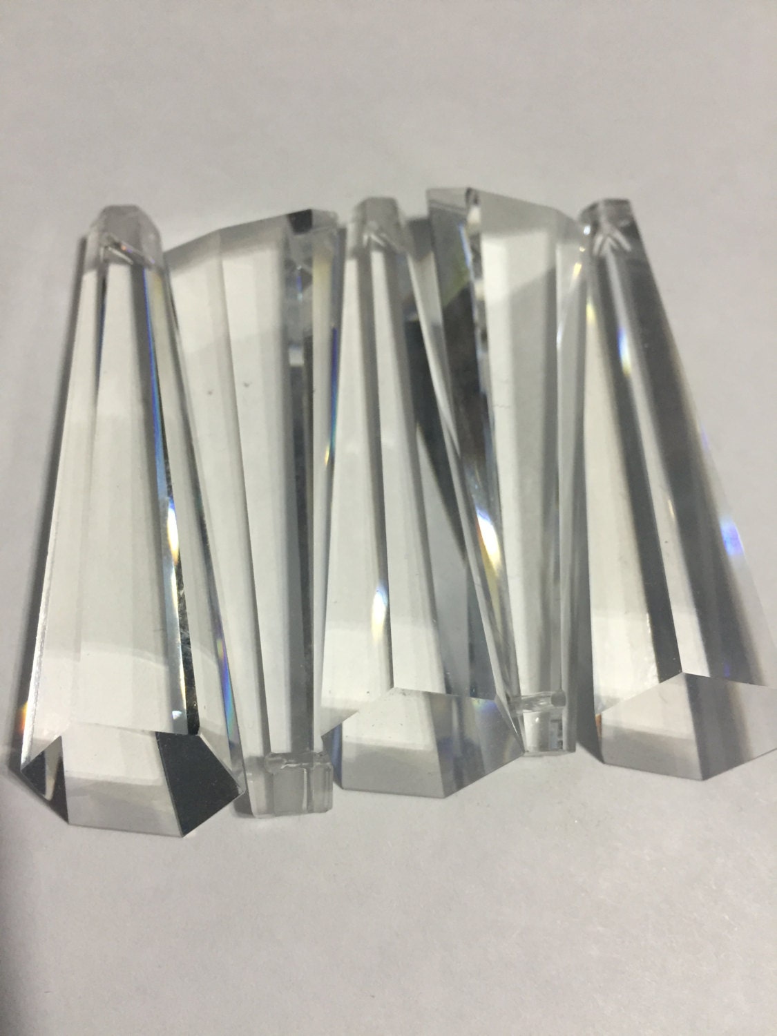 5 Crystal Chandelier Prism 63mm Hexagon Crystal Prism Drop