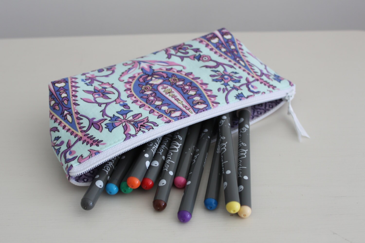 SALE Pencil pouch Lipstick bag Makeup organizer by PurseAndPouch