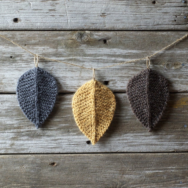 Knitting Pattern Autumn Leaves Leaf Knit Leaves