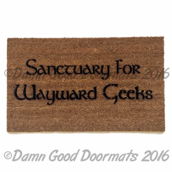 Sanctuary for Wayward Geeks™ doormat geek nerd nerdy