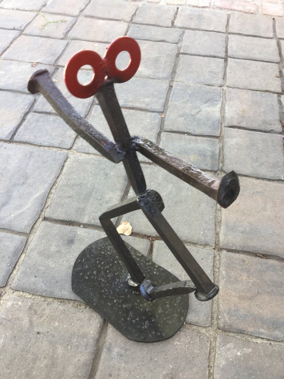 railroad spike art figures