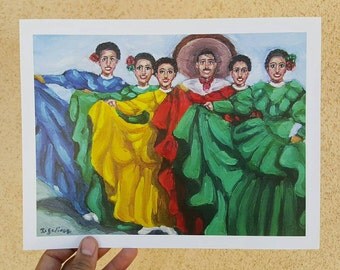Ballet Folklorico - art print - chicano art - chicano arte - mexican art - mariachi - cultural art - home decor - hecho en mexico