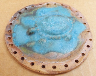 3D Turtle Start for Basketry Blue Brown Matte