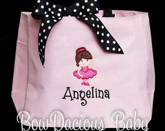 Dance Bag, Ballerina Bag, Custom Dance Bag, Girls Dance Bag, Ballet Bag, Monogrammed Dance Bag, Monogrammed Bag, Birthday Gift, Custom