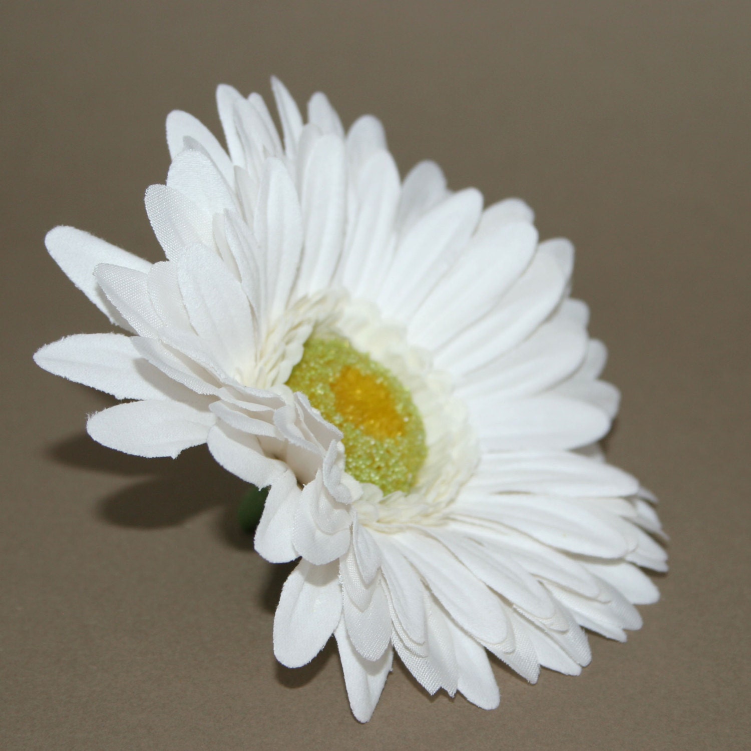 White Gerbera Daisy Artificial Flowers Silk Flower Heads