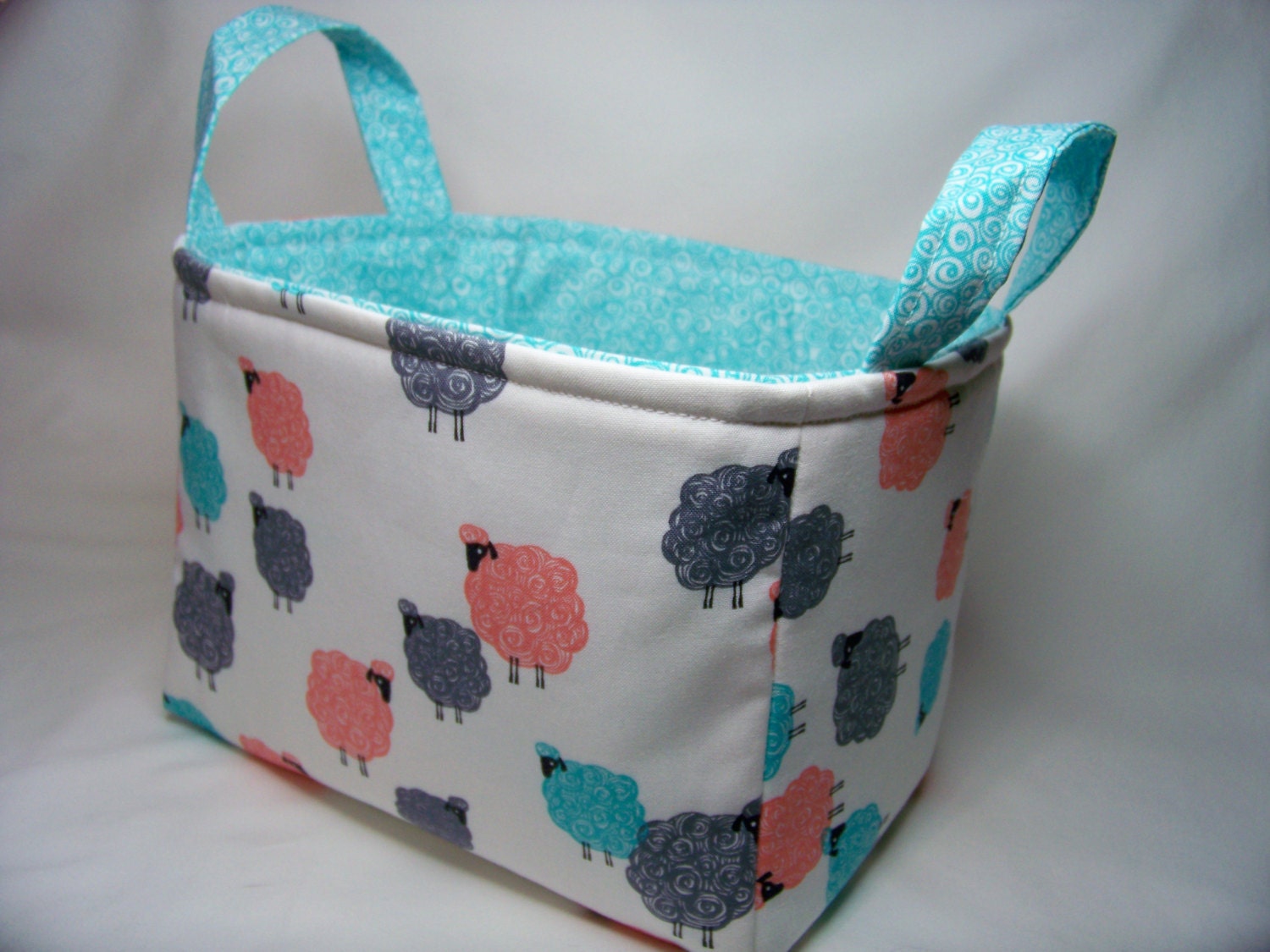 PK Fabric Basket in Baa Baa Baby Storage Basket Diaper