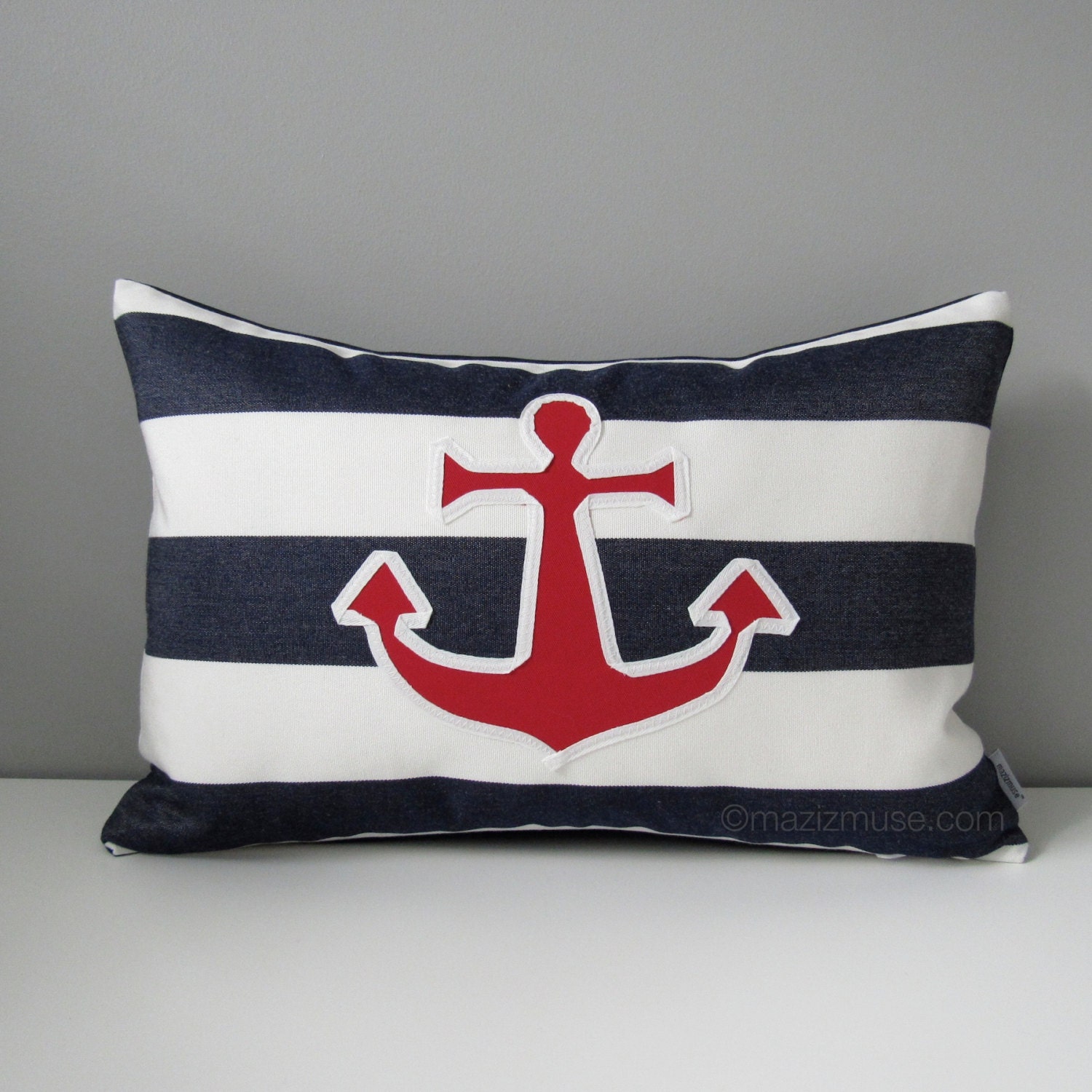 SALE Nautical Anchor Outdoor Pillow Cover Decorative Pillow